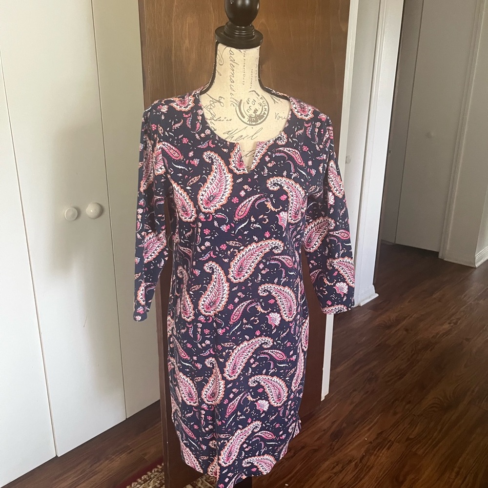 Talbots Multicolor Paisley Dress